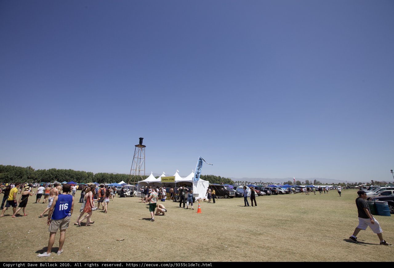 Massive Crowd Gathers at Coachella Airfield