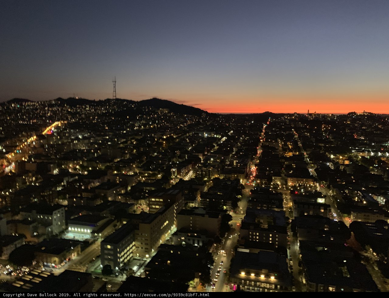 Nighttime Cityscape from Above