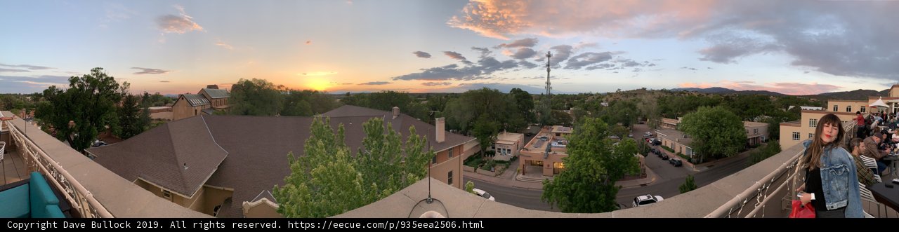 Sunset Panorama of Santa Fe Neighborhood
