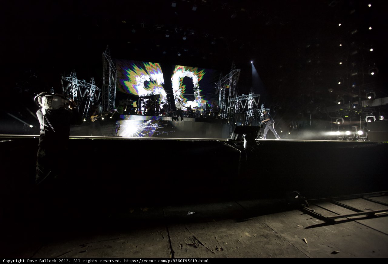 Rocking the Stage under the Night Sky