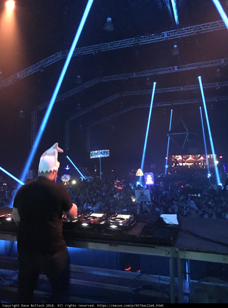 DJ Lighting up the Night at San Bernardino Concert