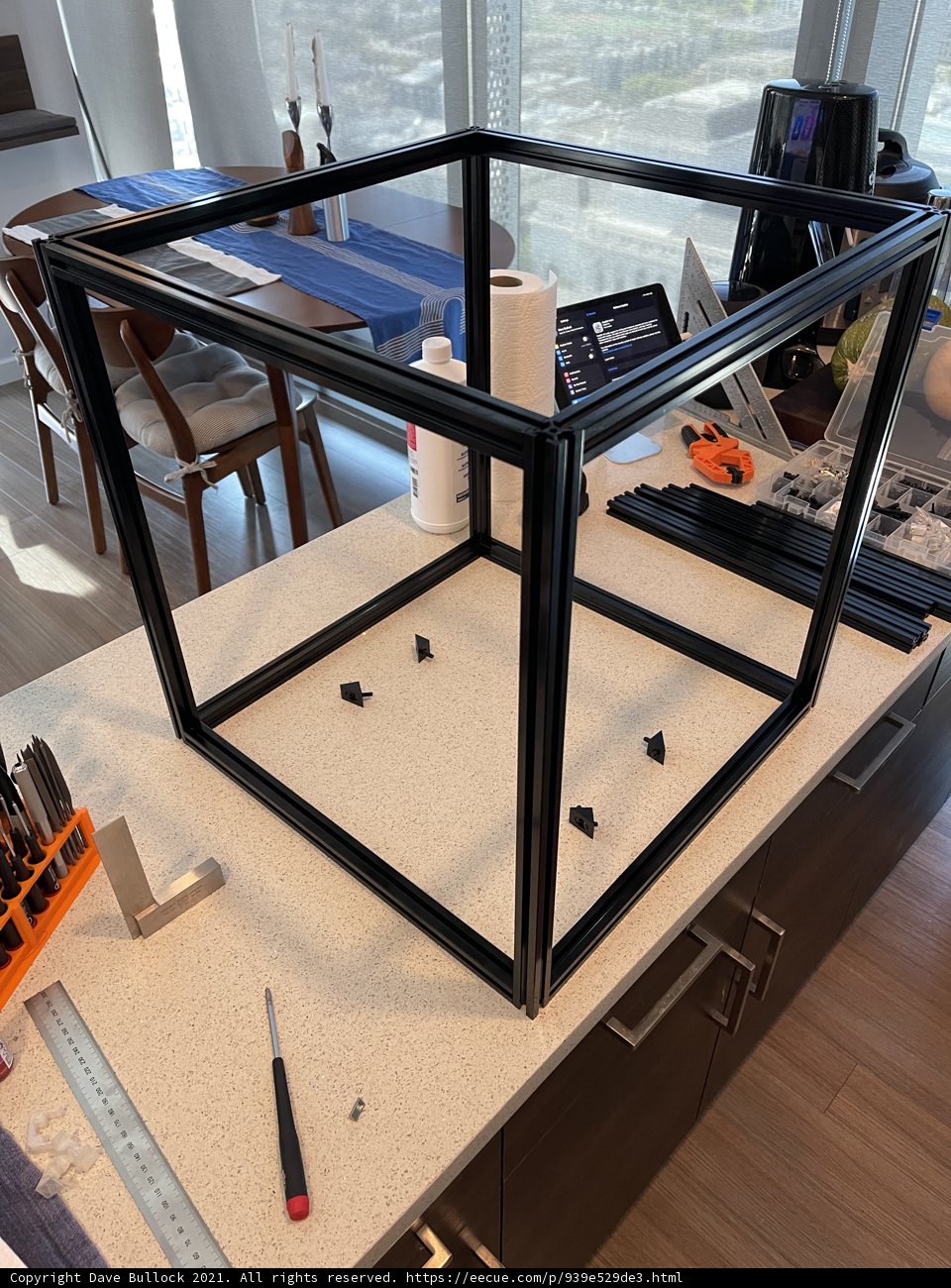 Black Metal Frame with Large Opening
