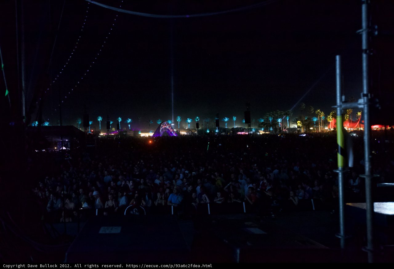 Nighttime Crowd at Coachella 2012