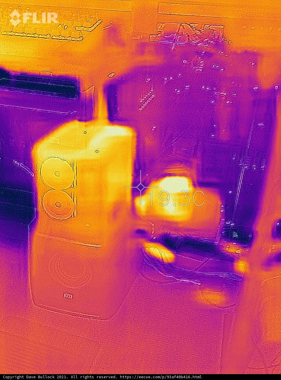 Thermal Camera View of Electronic Devices