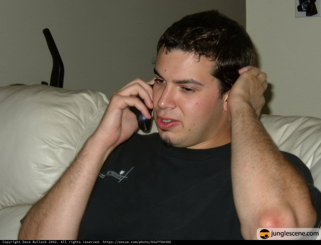 Man Relaxing on His Couch