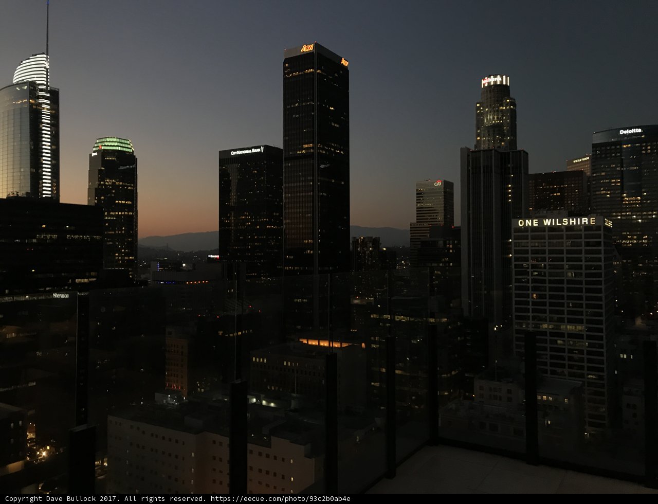 A Metropolis Glows at Dusk
