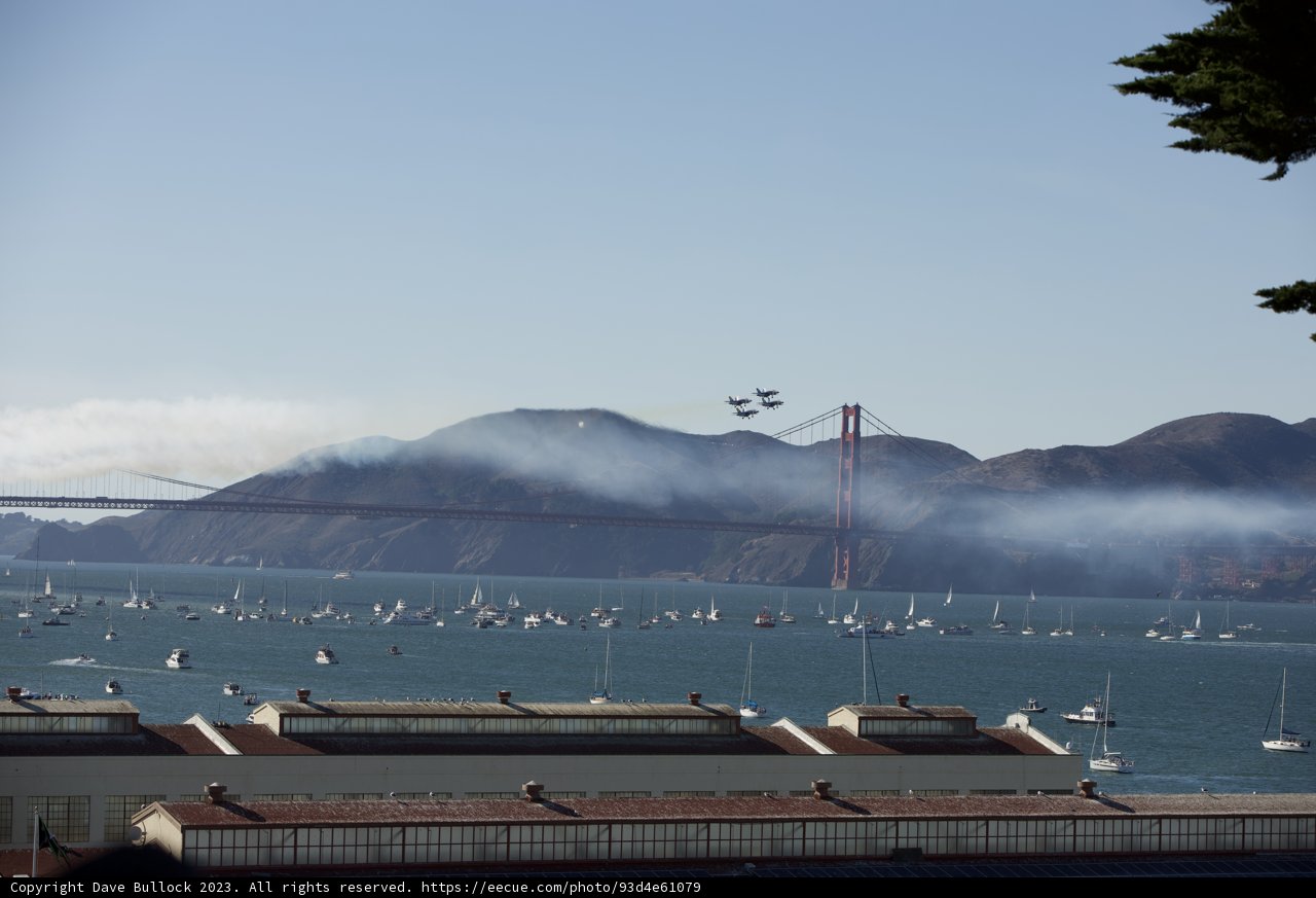 Fleet Week Spectacle at the Golden Gate