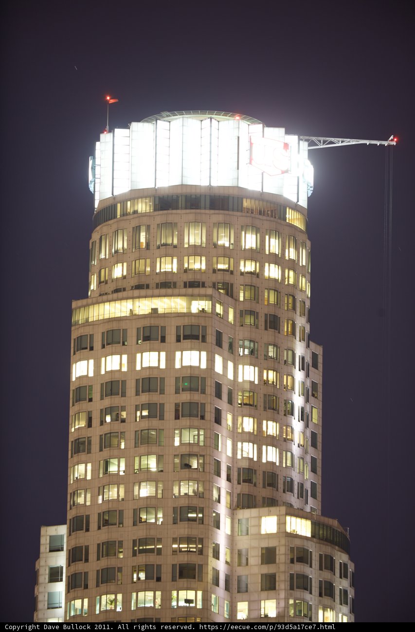 Towering Metropolis at Night