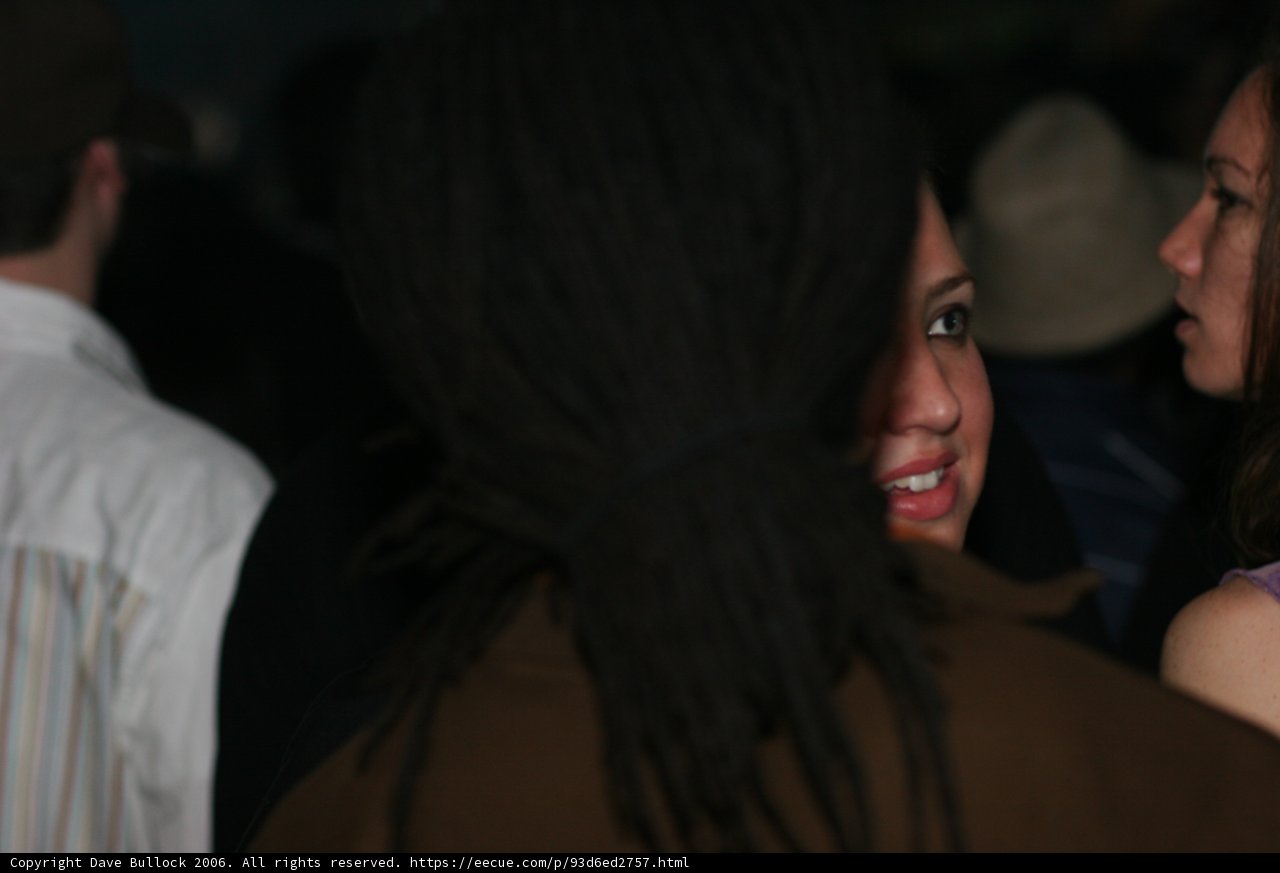 Woman with Dreadlocks at Urban Night Club