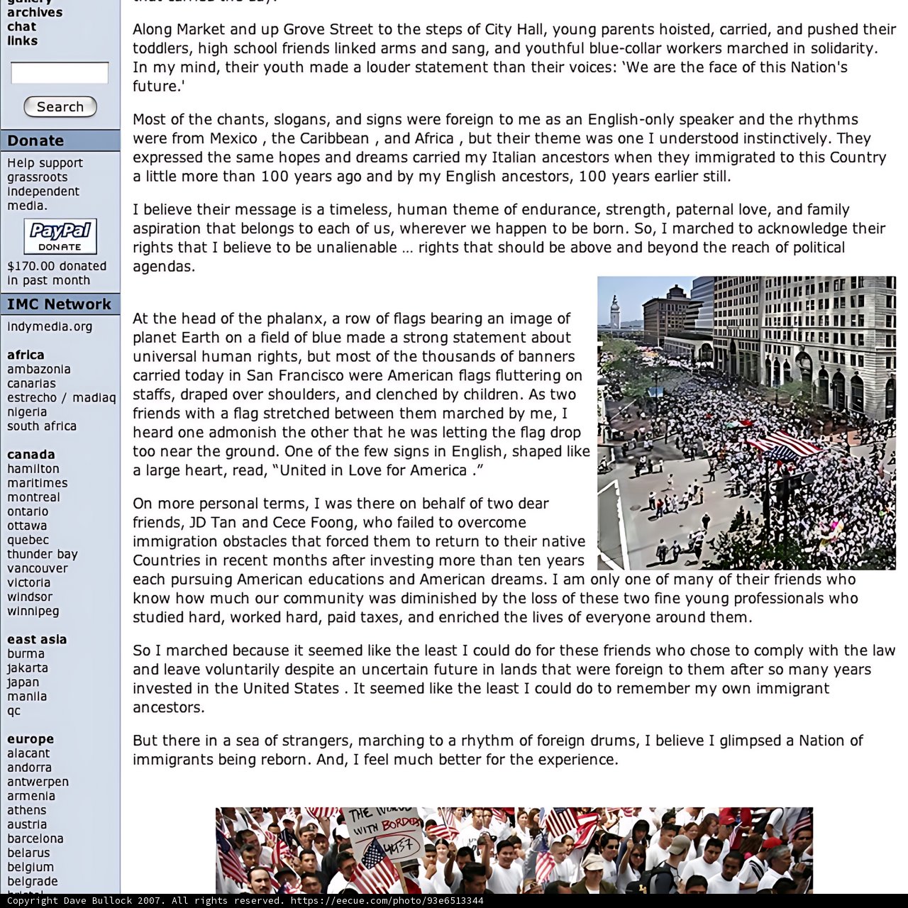 Chicago March Website Page