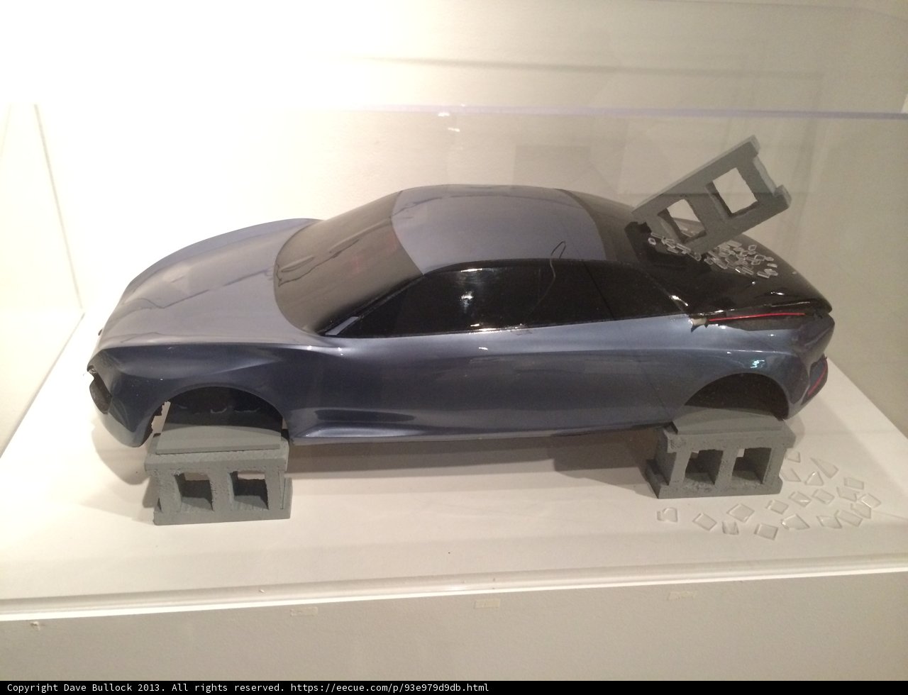 A Stunning Sports Car in Glass Case
