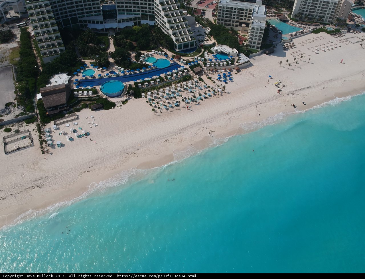 Aerial View of Canada Cancun Beach Resort