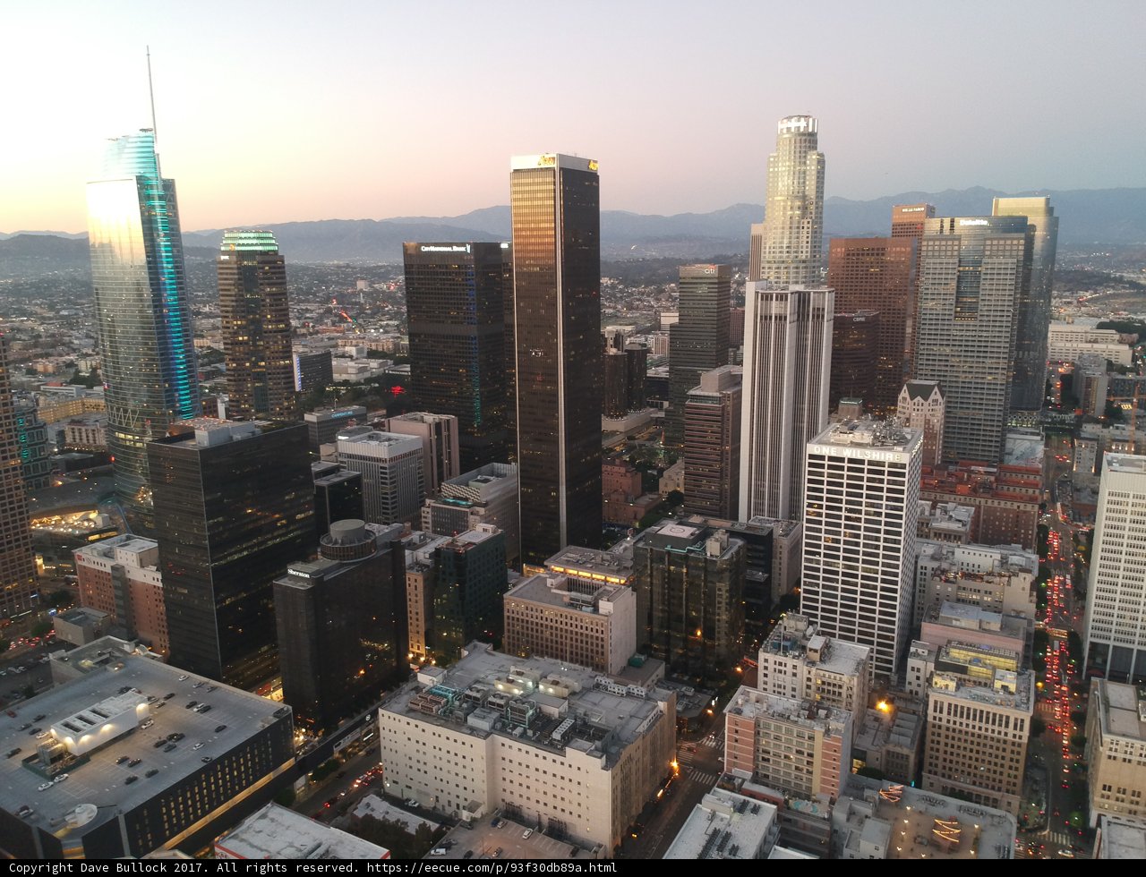 Los Angeles' Impressive Cityscape from Up High