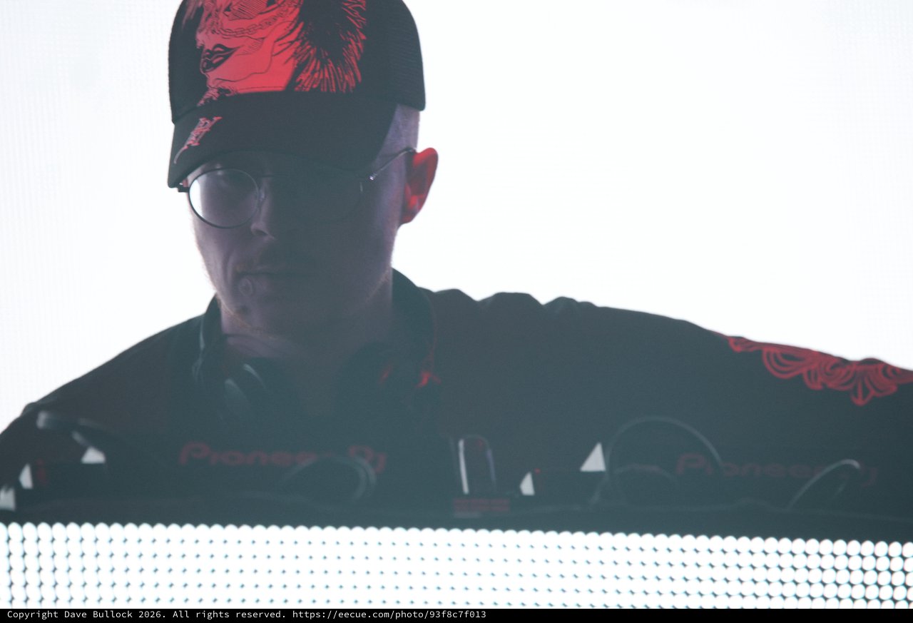 DJ Performing Behind Pioneer Decks at Wobbleland