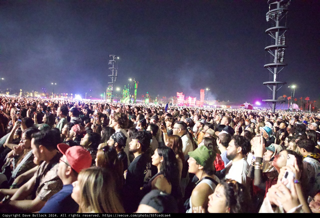 Vibrance Under the Night Sky: Coachella 2024