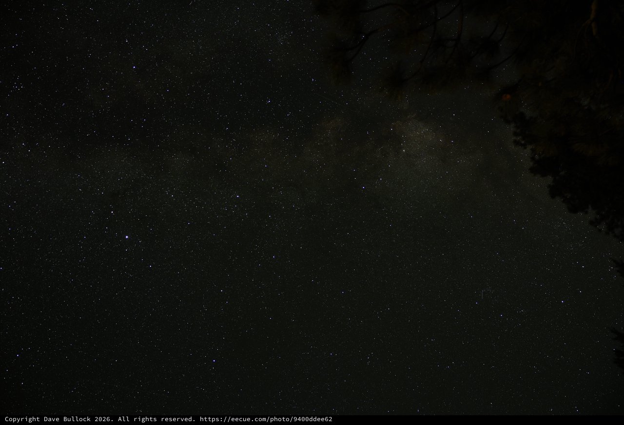 Milky Way Rises Over Mount Lassen Wilderness