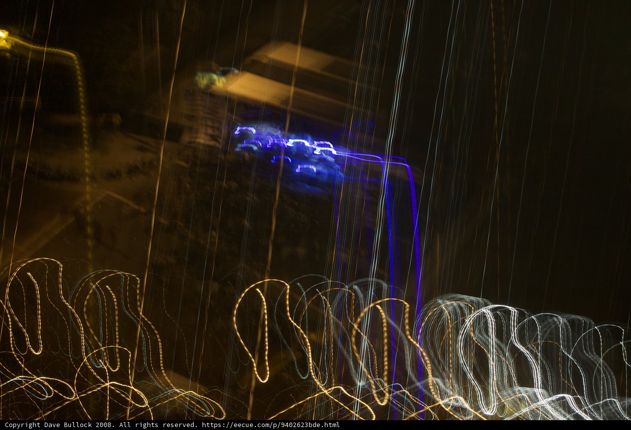 Blue Light Street Lamp