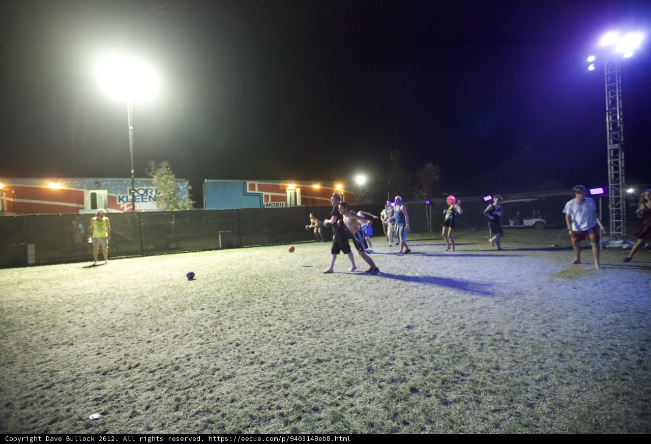 Nighttime Soccer Match