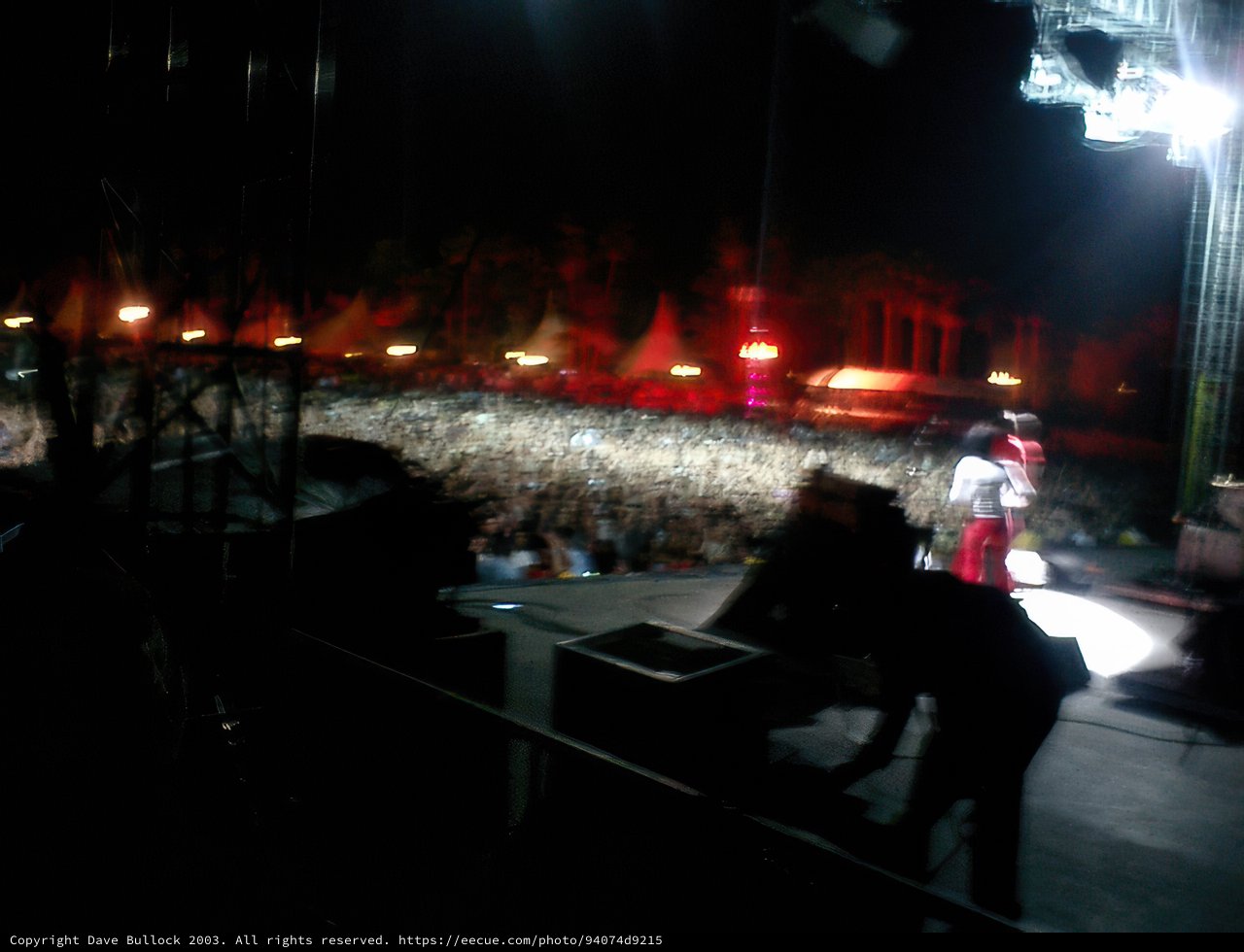 Blurry Night Concert with Lively Crowd