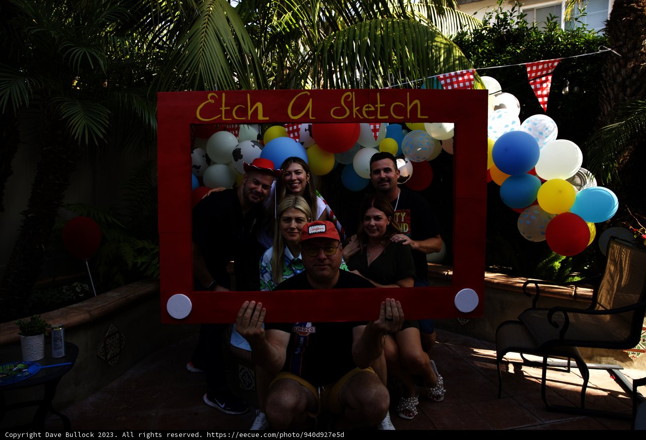 Birthday Bash Framed in Red