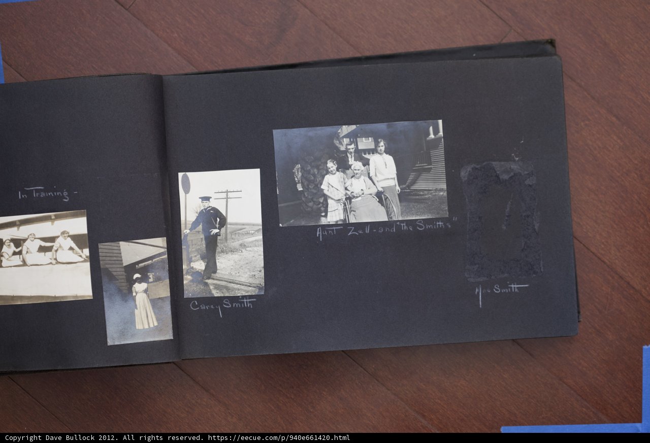 Marie Dressler featured in 2012 Bullock Curtis Family Photo Album