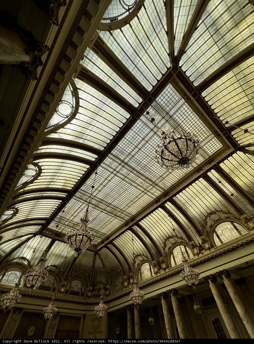 The Grandeur of the Grand Hotel's Ceiling