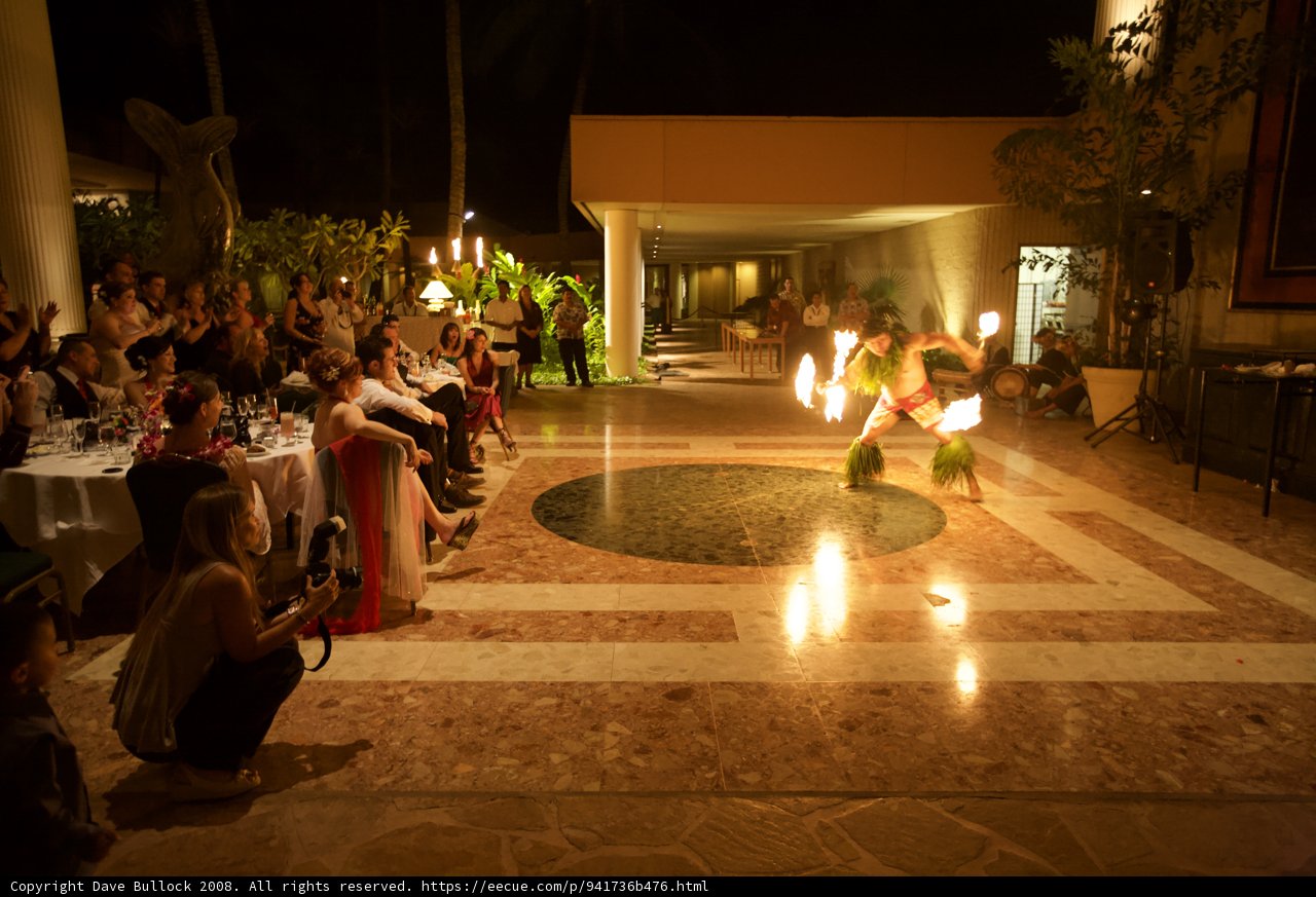 Hula Performance Under the Night Sky