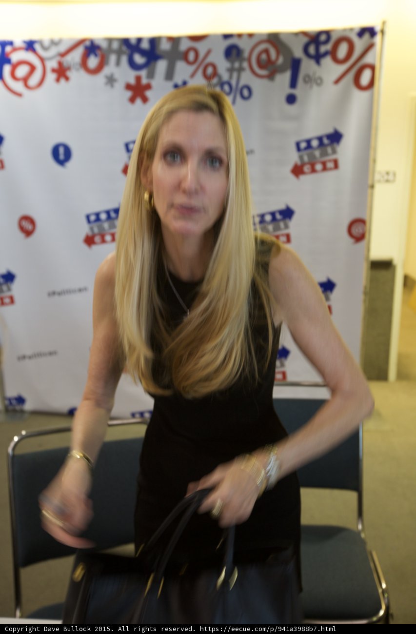 Ann Coulter Exuding Elegance in Black Dress