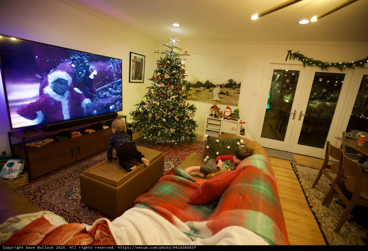 Cozy Christmas Movie Night with Family at Home