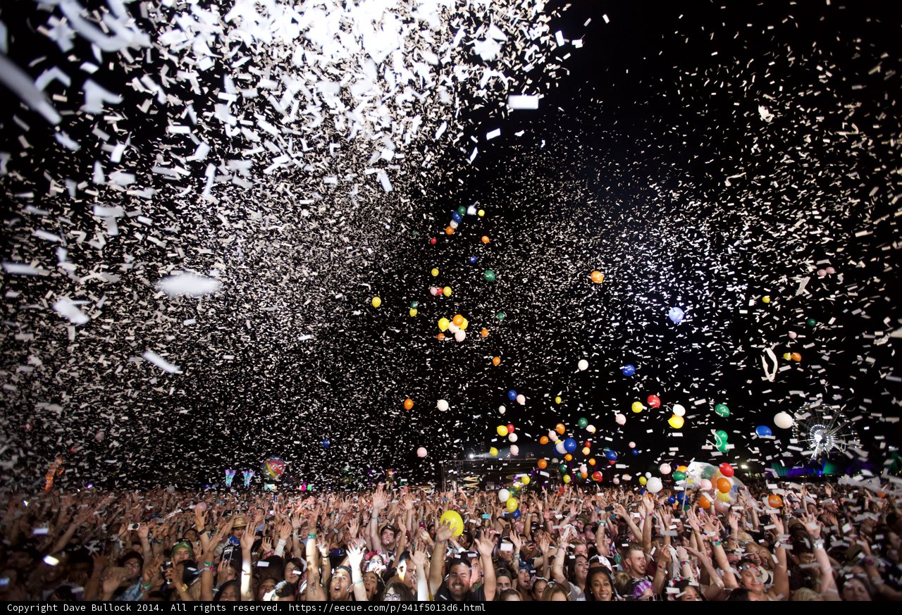 Confetti Celebration at Coachella
