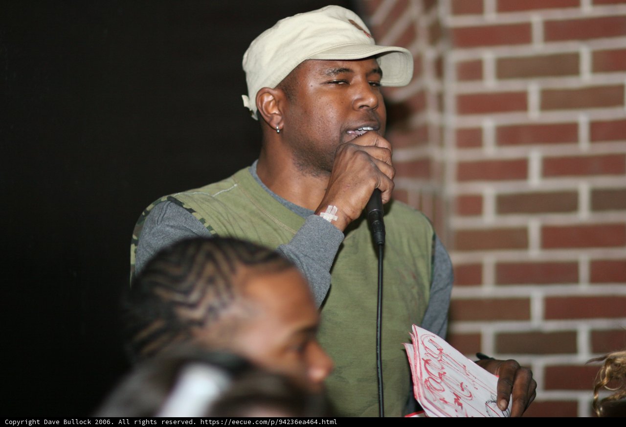 Steve J holds the mic