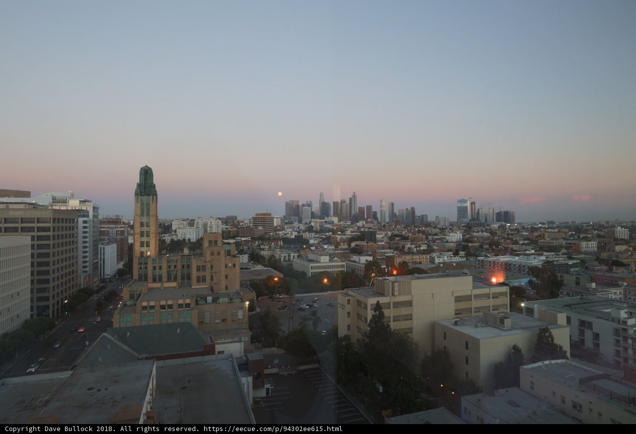 Urban Sunset Over Cityscape
