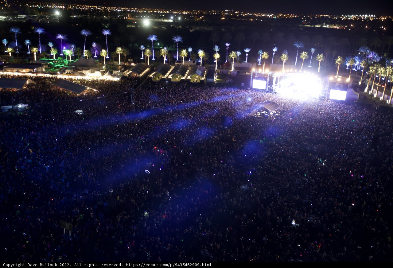 Night Sky Glow at Coachella