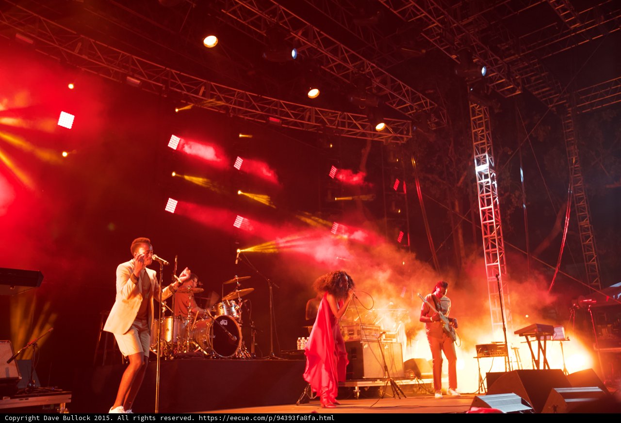 Solange Wide Stage Backing Vocalist Drummer Guitarist Red Haze