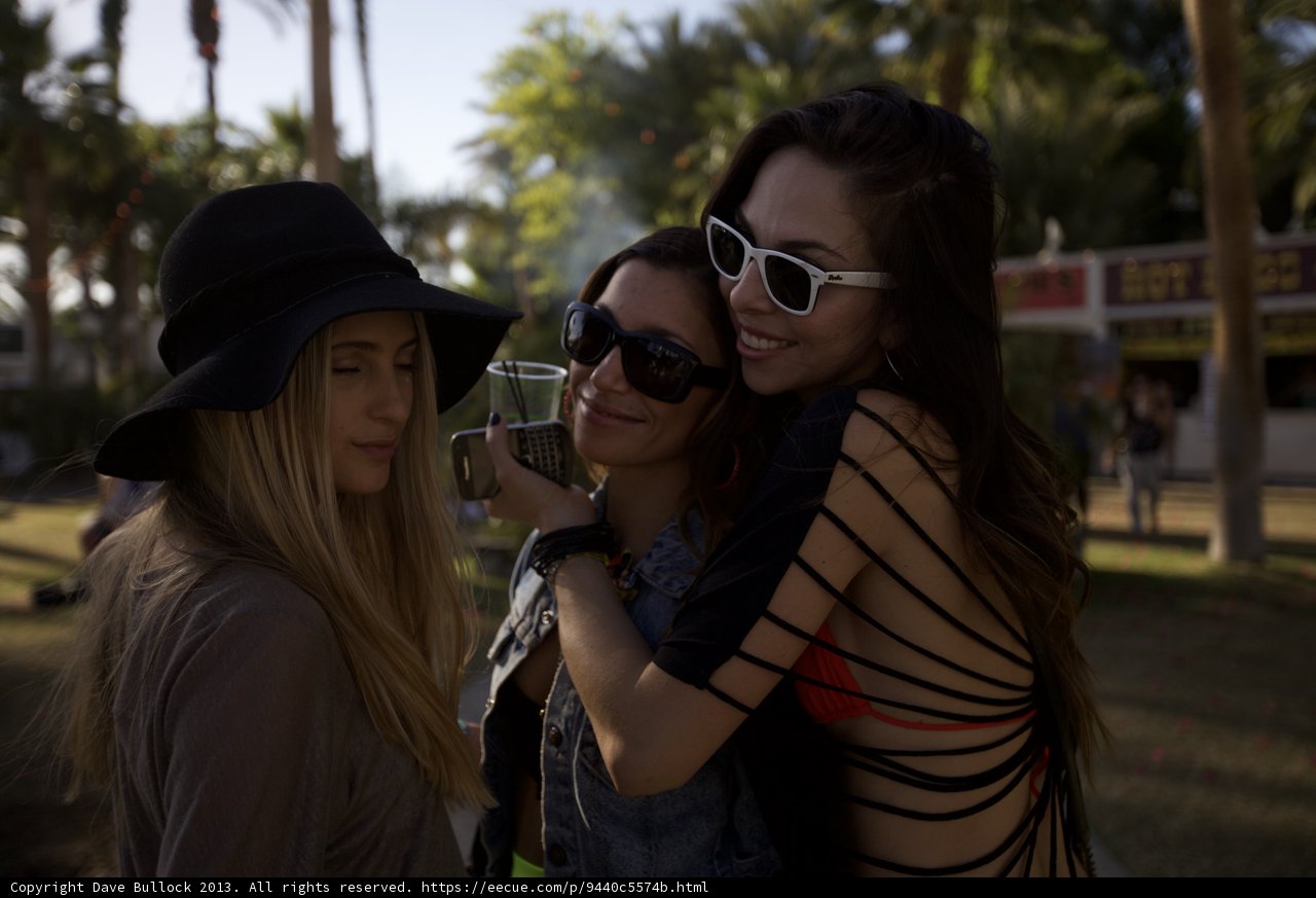 Fashionable Trio at Coachella
