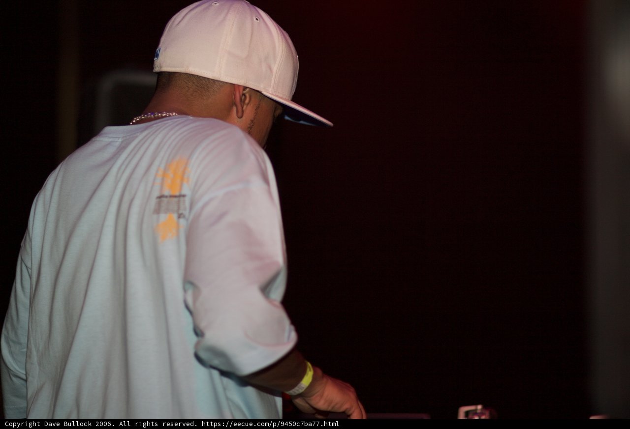 DJ Craze in His Signature White Hat
