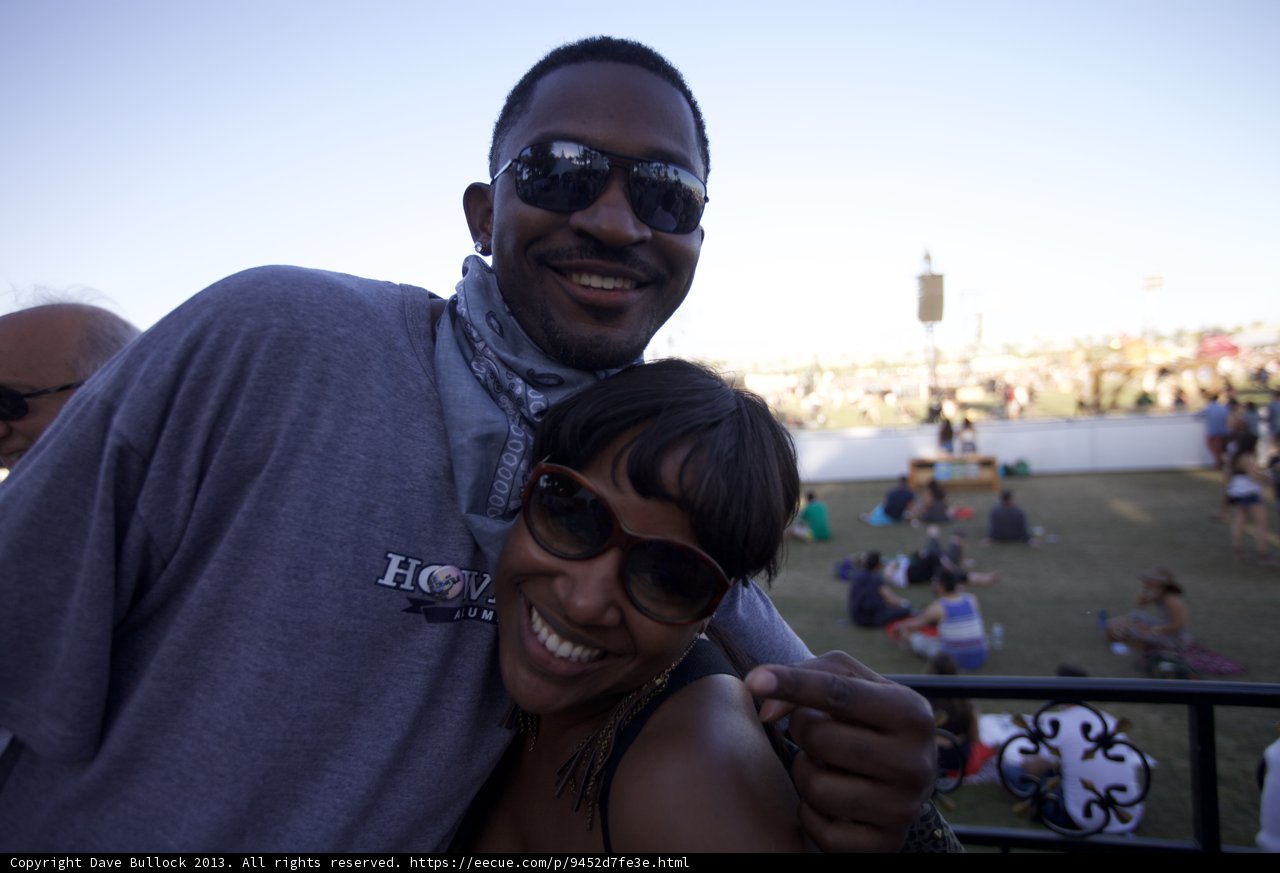 Smiling Couple Enjoys Outdoor Concert