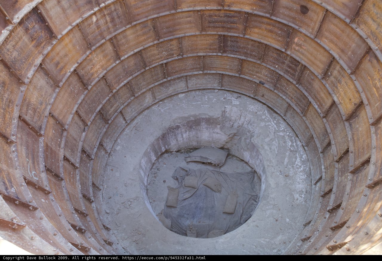 Aerial View of an Archaeological Concrete Structure