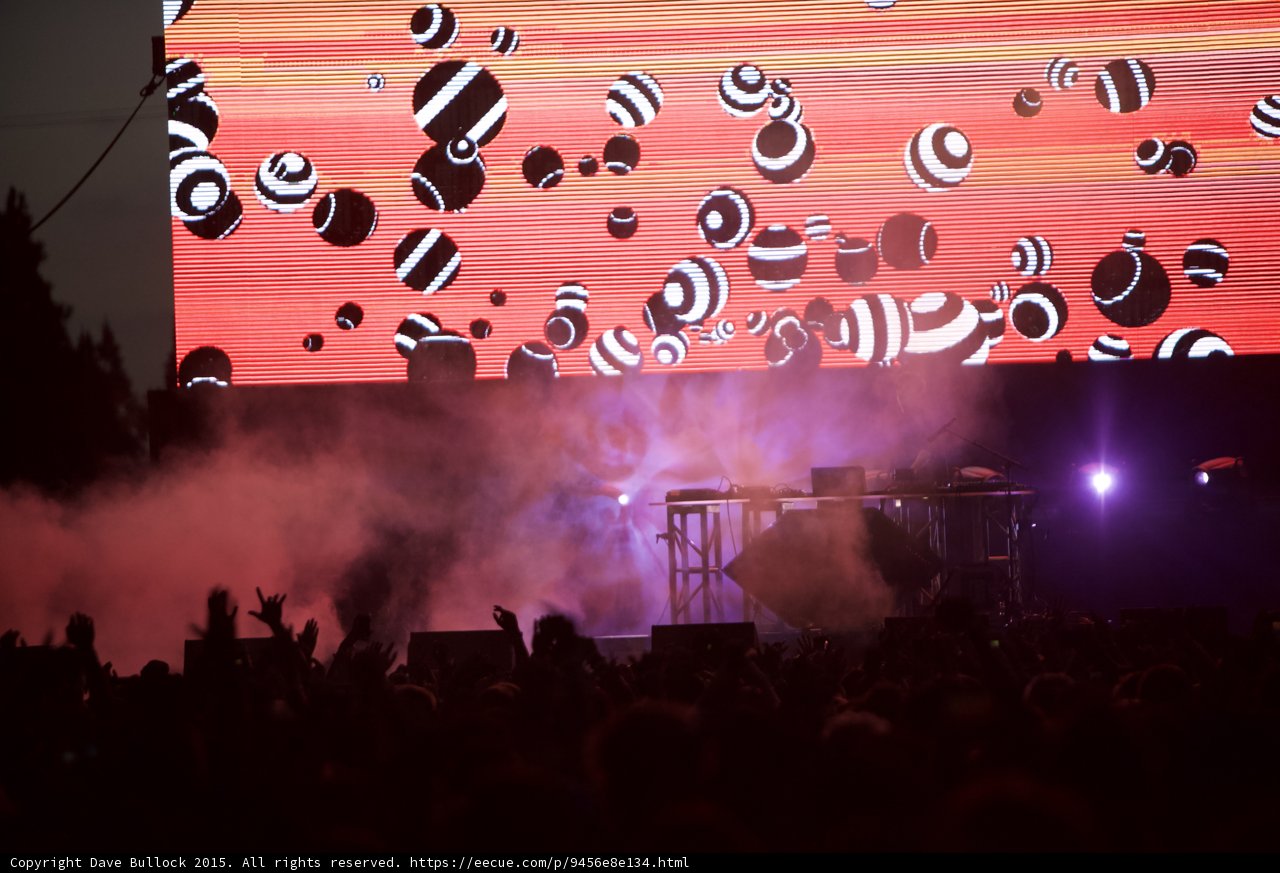 Wide DJ Stage Orange Gradient