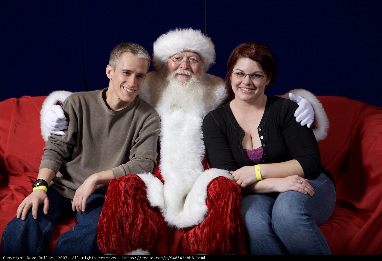 Santa Claus Joins Us on the Couch