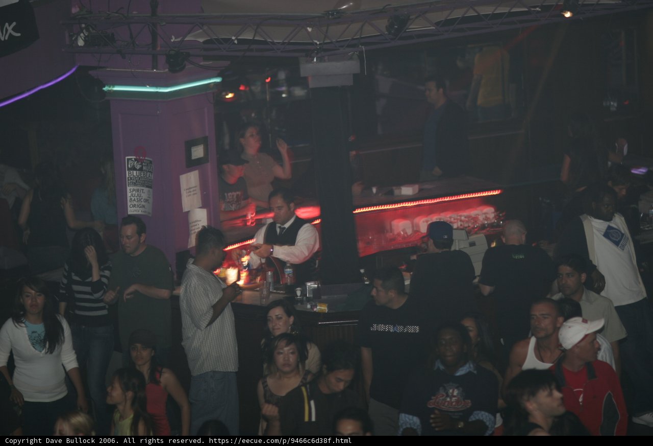Urban Nightlife: A Crowd of Party-goers in a Nightclub