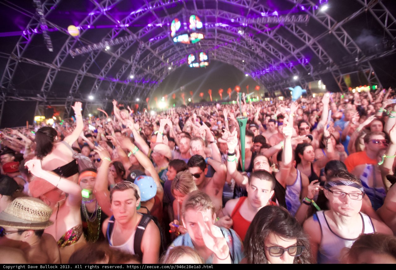 Urban Crowd at Coachella Music Festival