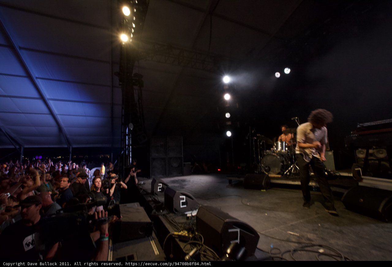 High-Energy Crowd at Coachella Rock Concert