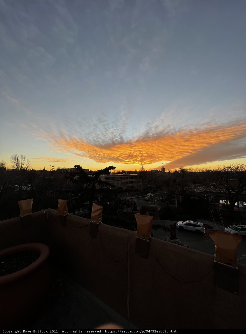 Rooftop Reflections at Sunset
