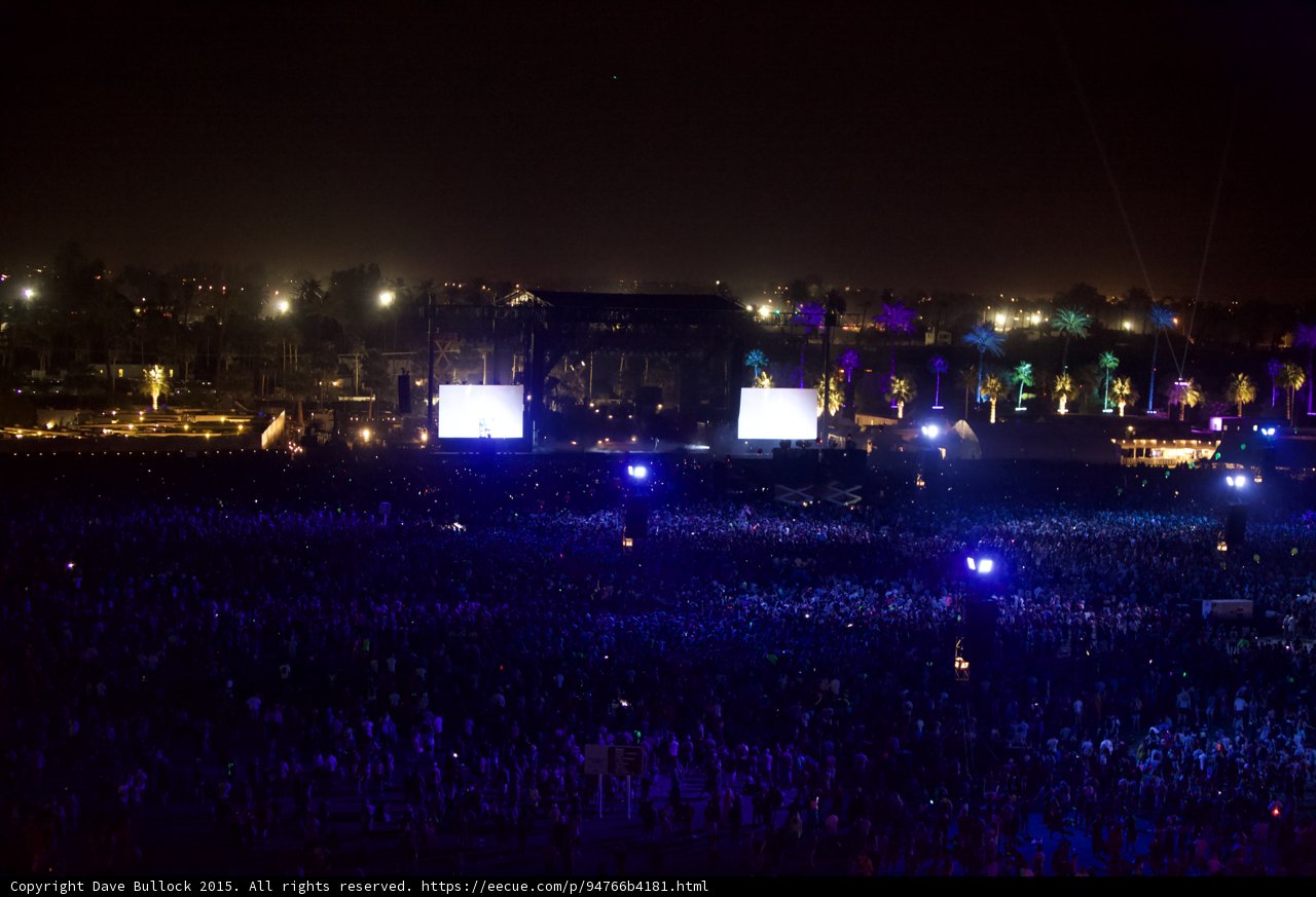 Night Lights: A Massive Crowd Rocks Coachella