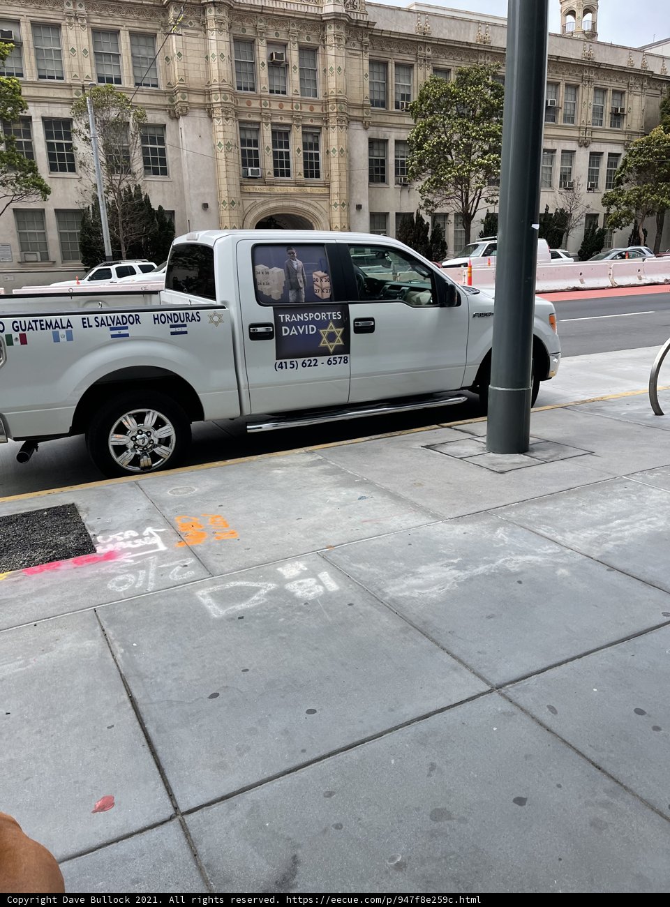 Parked Pickup Truck in San Francisco