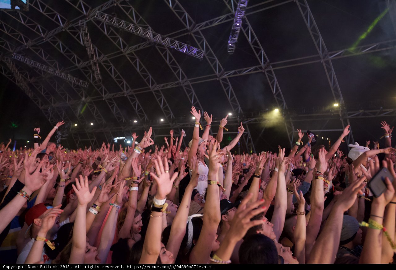 Crowd Goes Wild at Coachella Music Festival