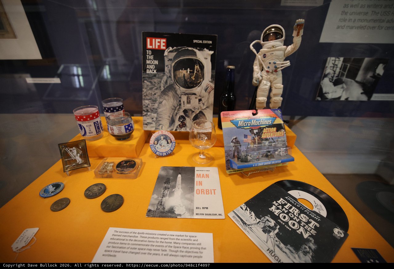 Apollo Space Program Memorabilia Museum Display