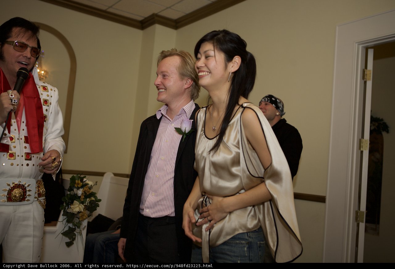 Elvis-themed wedding celebration