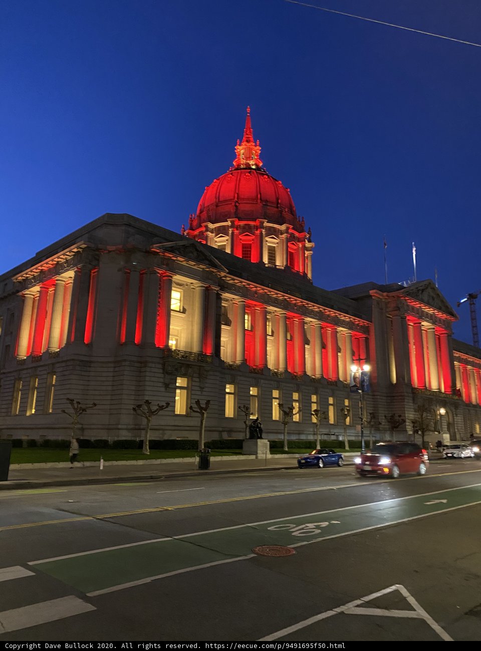 Red Lights on Urban Tower